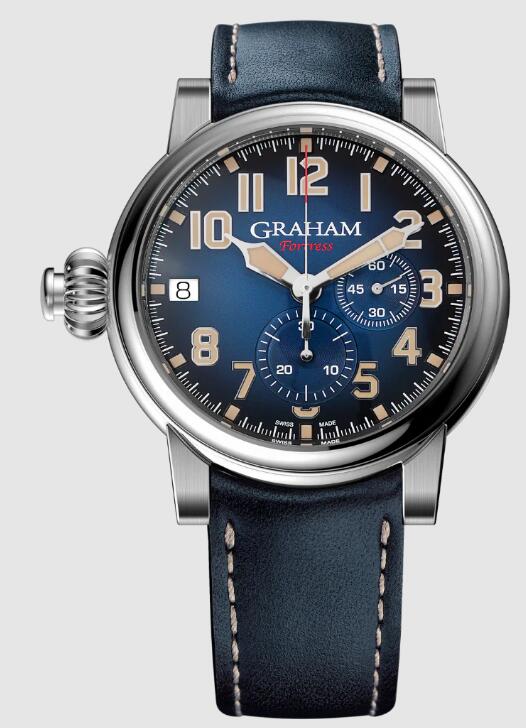 Review Replica Watch Graham FORTRESS BLUE 2FOAS.U01A-1
